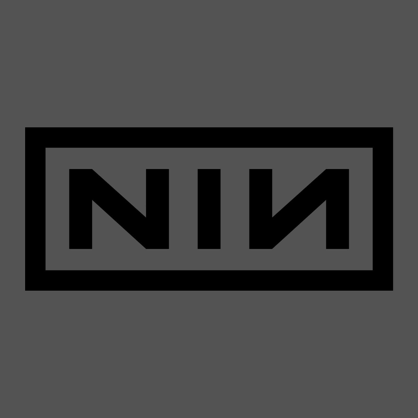 Nine Inch Nails 'Classic Black Logo' (Grey) T-Shirt